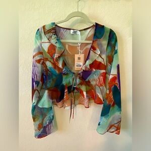 Tiger Mist Tarvey Top - Watercolour